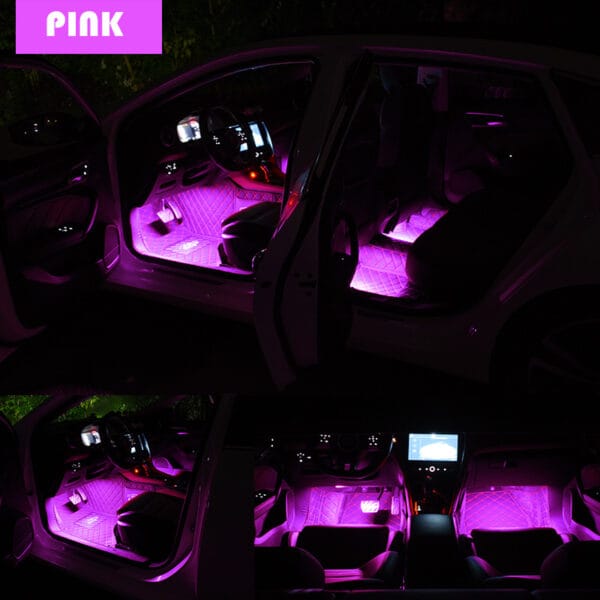 Car Neon Light Foot Light LED Interior Decoration Backlight Cigarette Lighter 5V USB Atmosphere Lamp Vehicle Accessories - Image 5