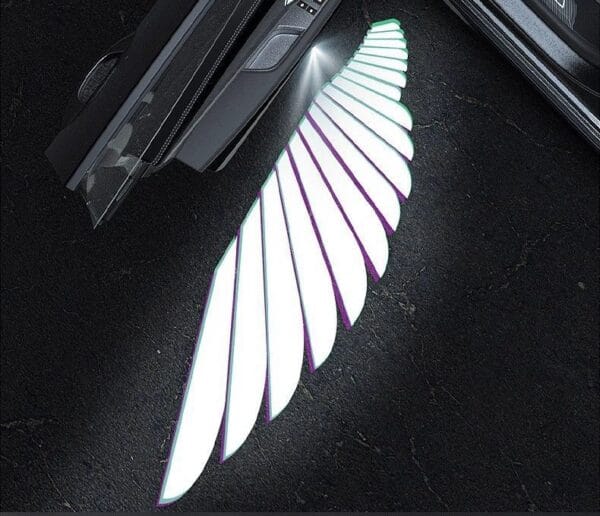 Car Angel Wings Wireless Door Lights, Car Ambient Lighting Projection Lights - Image 5