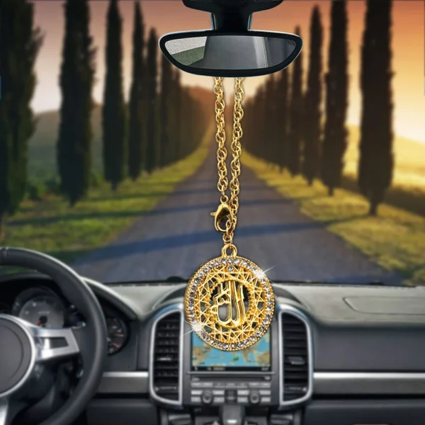 Car Pendant islam muslim Allah Ornaments Rearview Mirror Decoration Hanging Auto Decor Cars Interior Decoration Accessorie