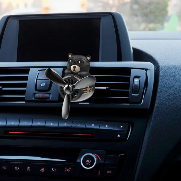 Car Air Fresheners Vent Clips Cute Cat Bear Pilot Car Aromatherapy Diffuser Air Outlet Car Perfume Ornament Car Accessories Gift - Image 4