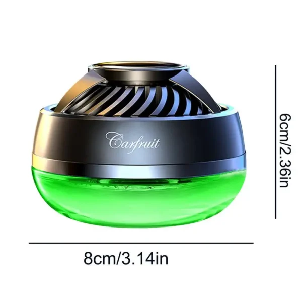 Solar Rotating Car Air Freshener Dashboard Solar Rotating Air Freshener With Turbine Power Automotive Aroma Diffuser With Large - Image 2