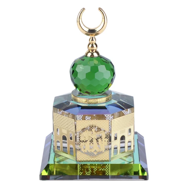 Gilded Al Aqsa Mosque Crystal Miniature – Islamic Gift & Home Decor