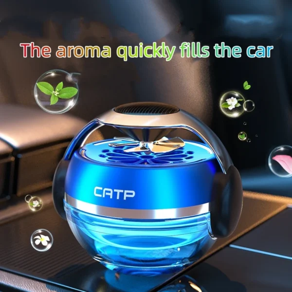 Car Perfume Solar Rotating High-grade Lasting Fragrance Car Fragrance Ornaments Decoration Air Freshener