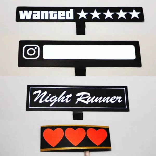 LED Light Up Car/Motorbike Sticker