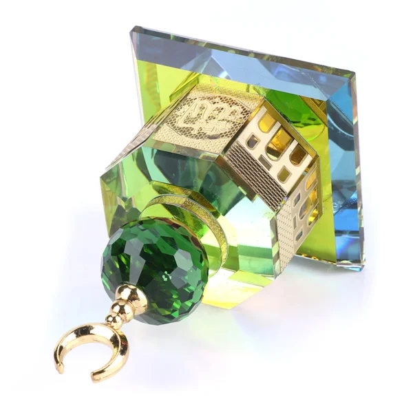 Gilded Al Aqsa Mosque Crystal Miniature – Islamic Gift & Home Decor - Image 5