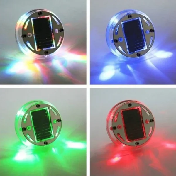 Universal Colourful Car Motorcycle Tyre Light Solar LED Dazzling Wheel Bone Lights - Image 3