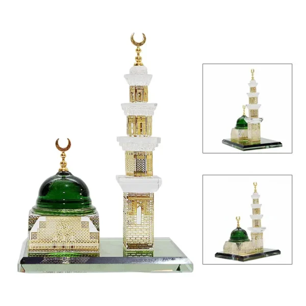 Mosque Statue Decor Premium Islamic Figurine Car Souvenir Crafts Tower