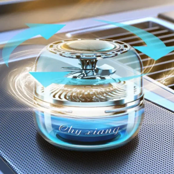 Solar Car Perfume Solar Aromatherapy Diffuser Rotating Air Freshener Reusable Solar Rotating Car Air Freshener Car Interior - Image 4