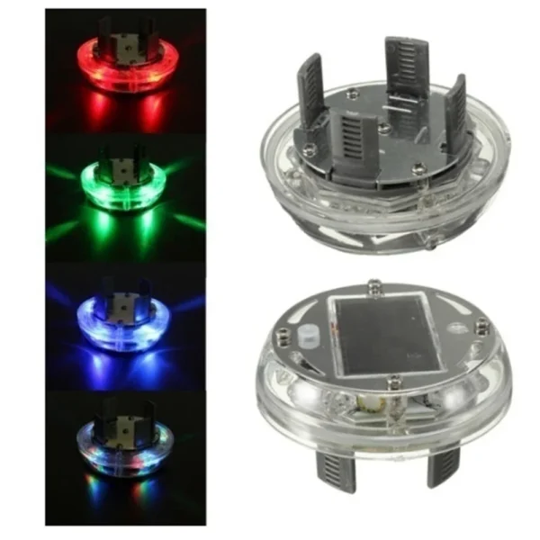 Universal Colourful Car Motorcycle Tyre Light Solar LED Dazzling Wheel Bone Lights - Image 2