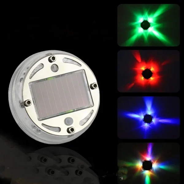 Universal Colourful Car Motorcycle Tyre Light Solar LED Dazzling Wheel Bone Lights - Image 4