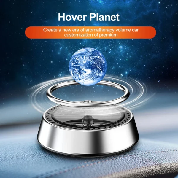 Solar Energy Car Air Freshener Galaxy Planet Earth Mars Aromatherapy Diffusing Ornament Interior Perfume Creative Decoration