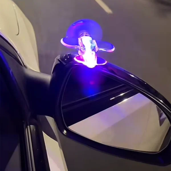 Electric Motorcycle & Car LED Colorful Lights - Wind-Powered Airplane Design, Plastic Interior Accessory - Image 2