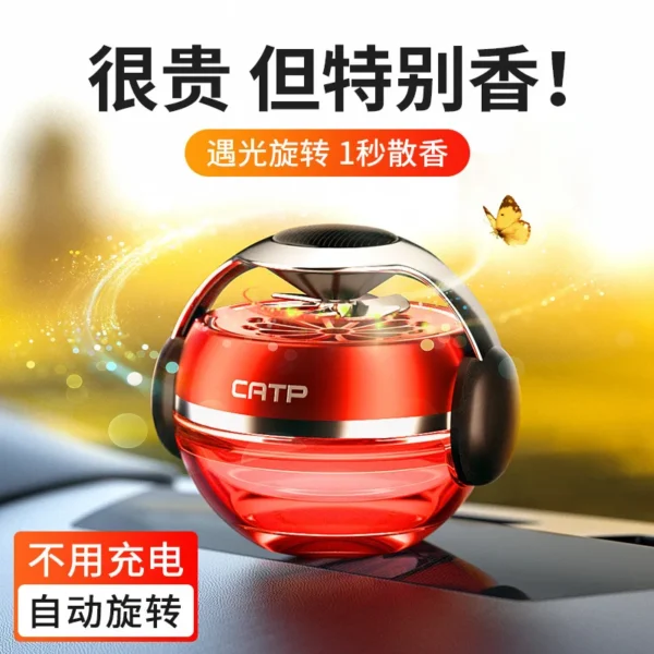 Car Perfume Solar Rotating High-grade Lasting Fragrance Car Fragrance Ornaments Decoration Air Freshener - Image 3