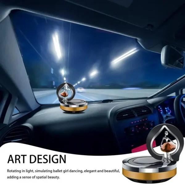 Solar Car Air Freshener Aromatherapy Rotating Auto Flavoring Diffuser Accessories Indoor Original Men Women Perfume Decorative - Image 3