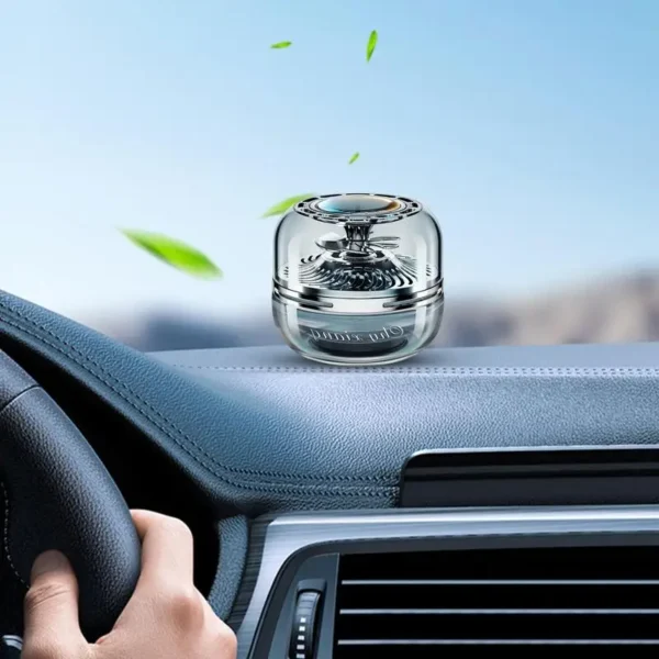 Solar Car Perfume Solar Aromatherapy Diffuser Rotating Air Freshener Reusable Solar Rotating Car Air Freshener Car Interior - Image 5