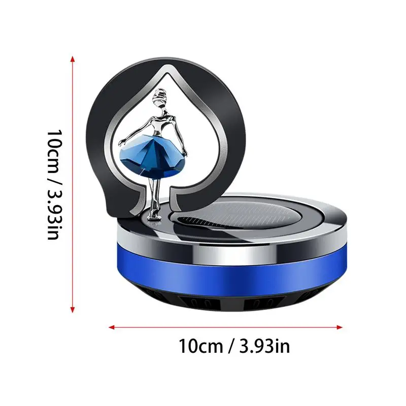 Solar Car Air Freshener Aromatherapy Rotating Auto Flavoring Diffuser Accessories Indoor Original Men Women Perfume Decorative