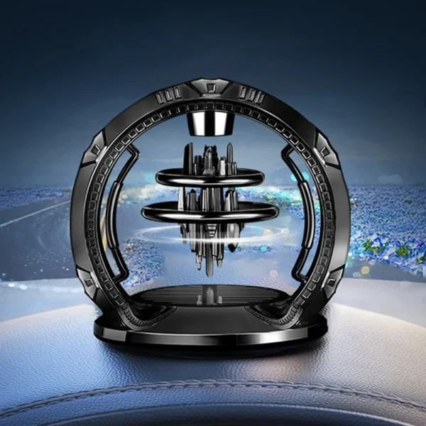 Solar-Powered Rotating Creative Ornament, Interior Car Decoration with Long-Lasting Fragrance, Car Air Freshener - Image 4