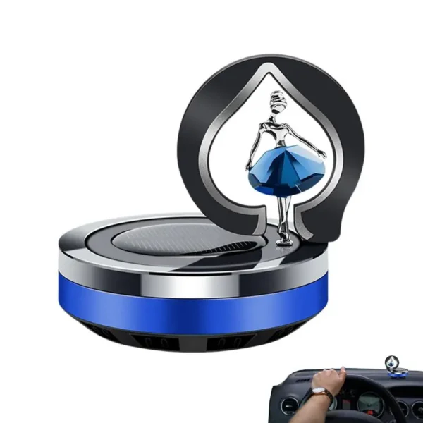 Solar Car Air Freshener Aromatherapy Rotating Auto Flavoring Diffuser Accessories Indoor Original Men Women Perfume Decorative